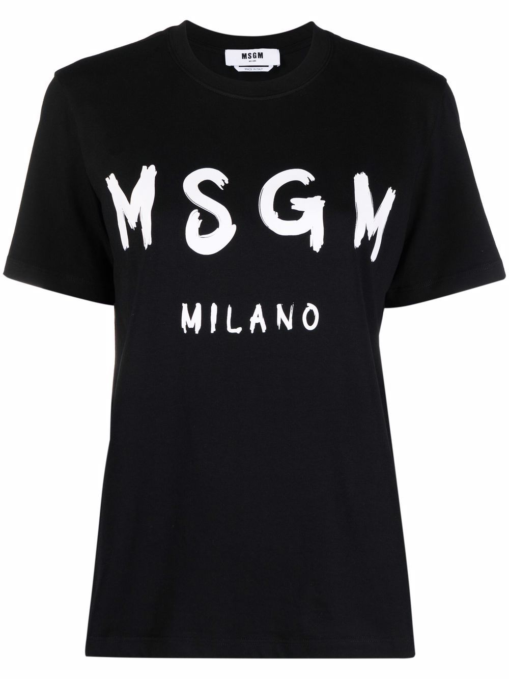 Black T-shirt with front logo