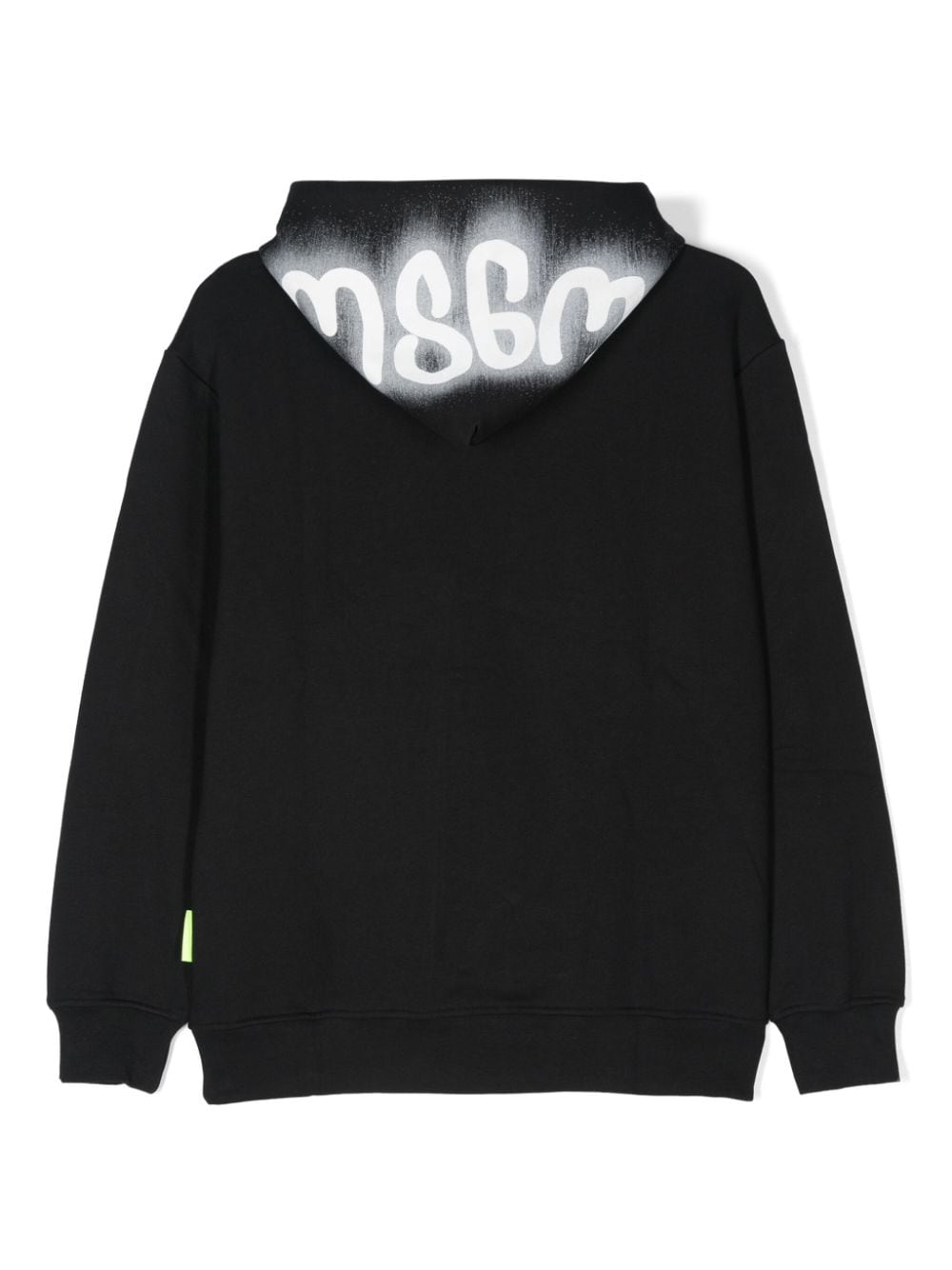 Black hoodie with logo