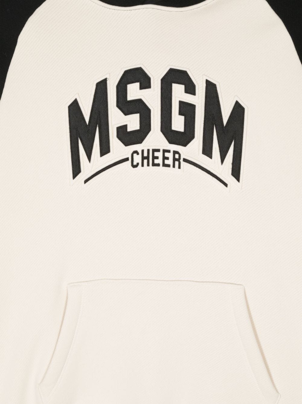 two-tone sweatshirt with front logo