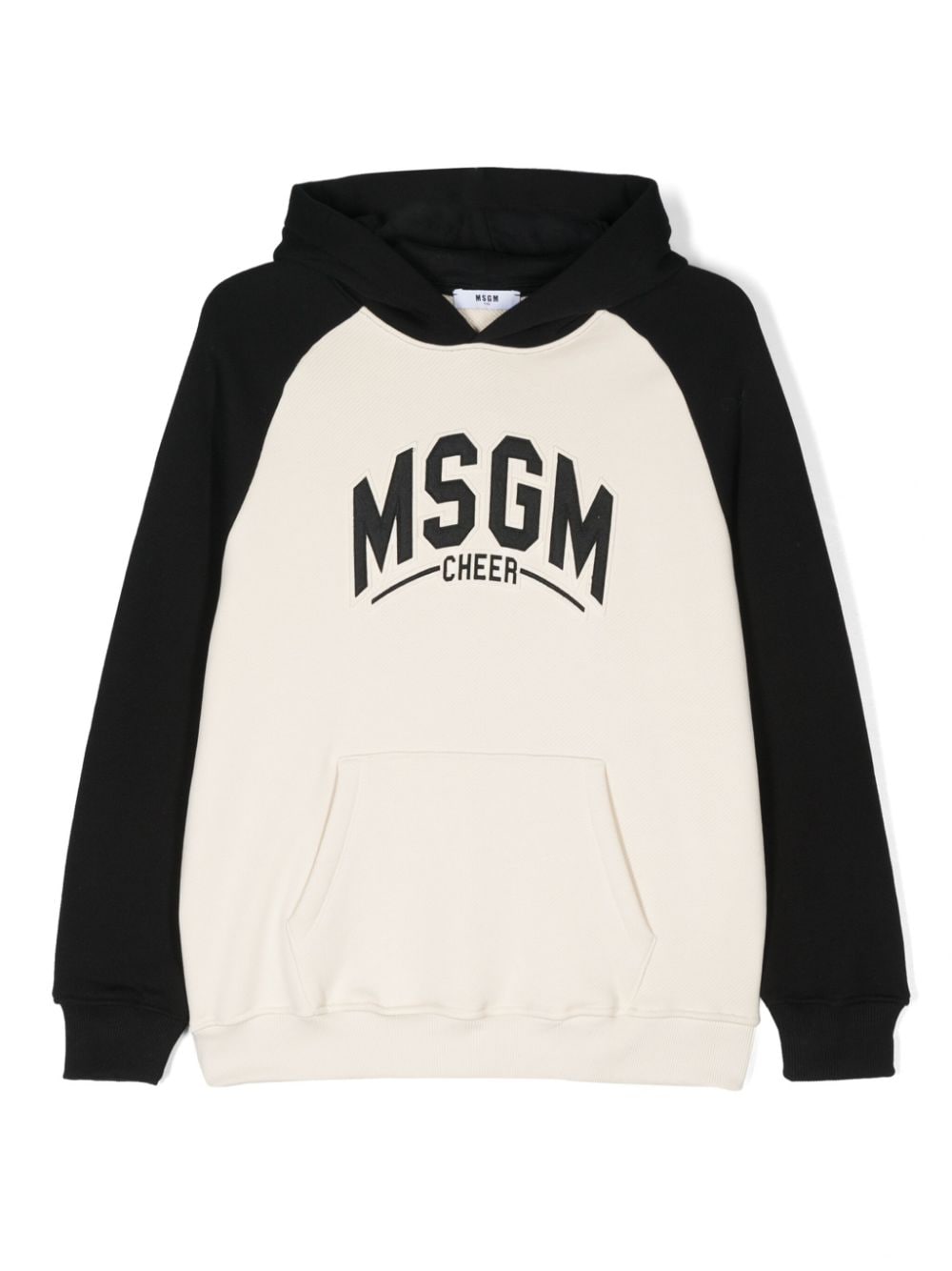 two-tone sweatshirt with front logo