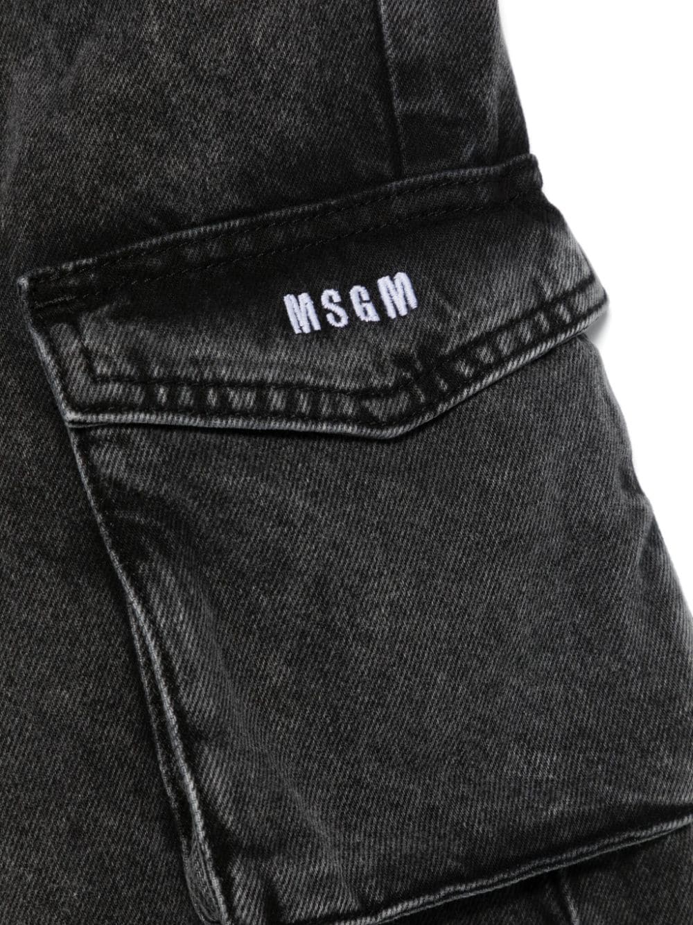 black cargo jeans