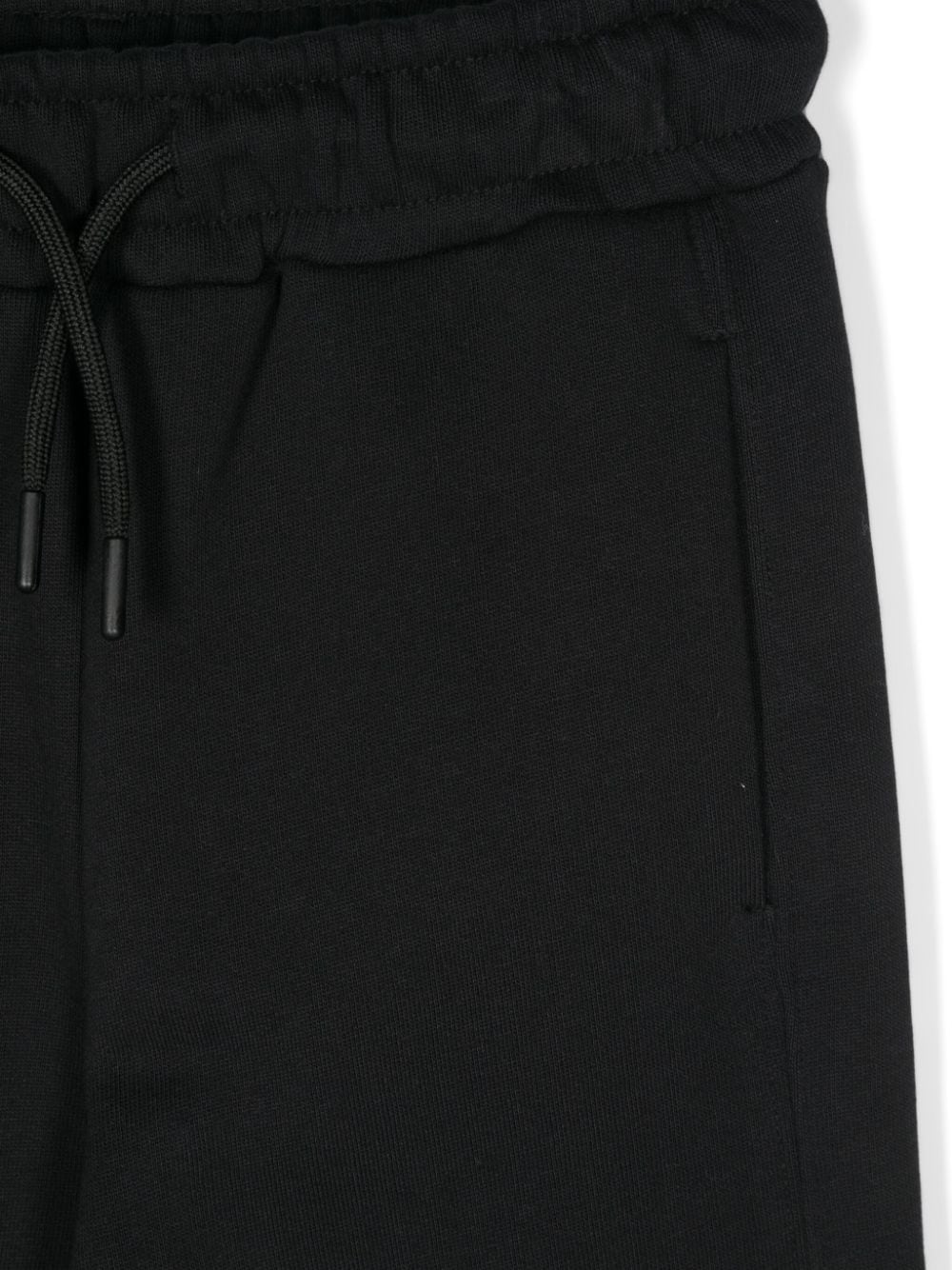 Black tracksuit with vertical front logo