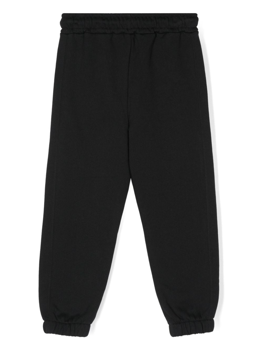 Black tracksuit with vertical front logo