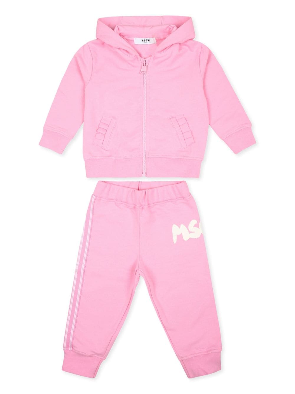 Completo sportivo rosa neonata (2pz)