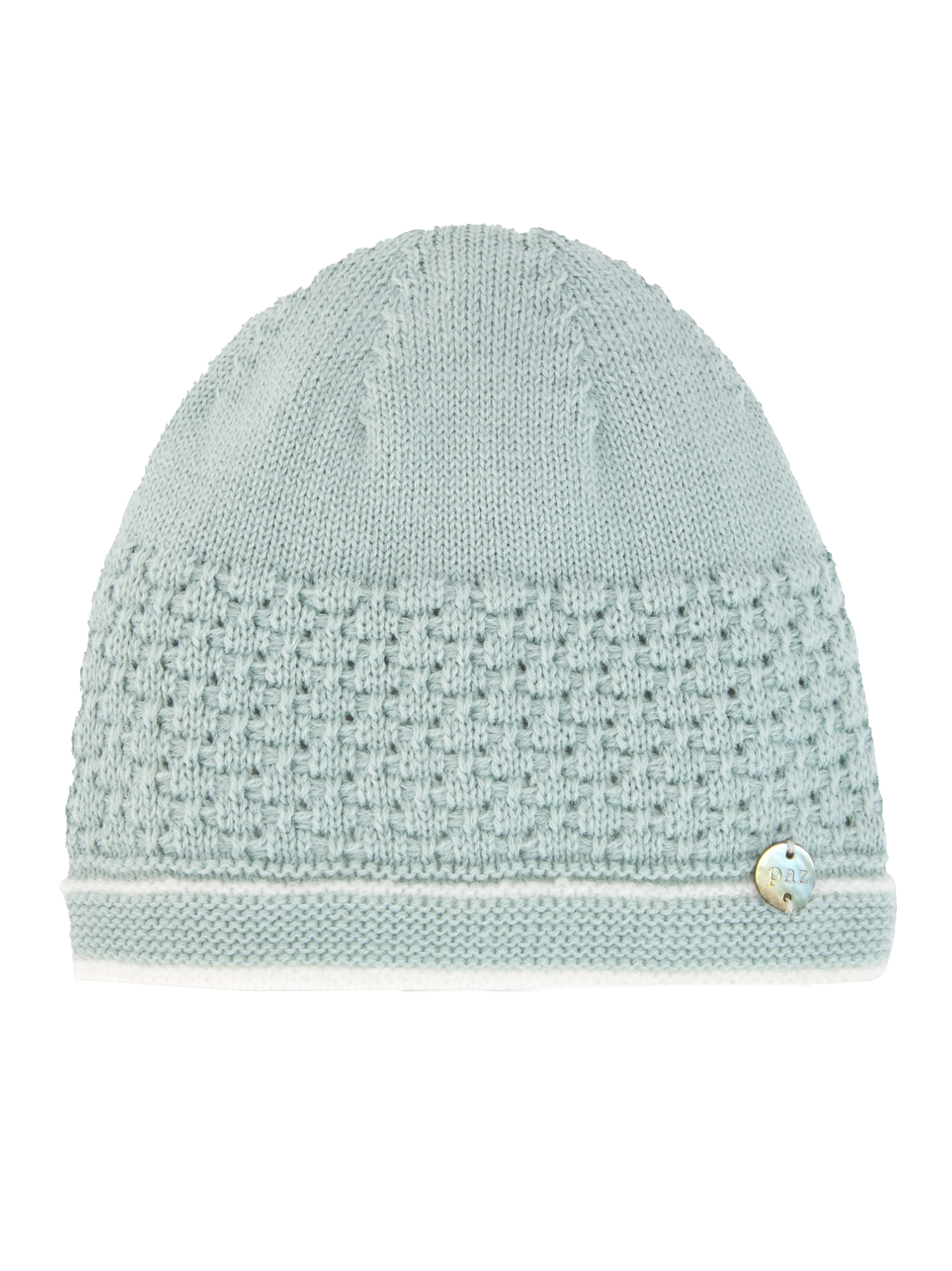 Cappello USIGNOLO acqua marina lana neonato 040112132 0310 PAZ RODRIGUEZ KIDS 