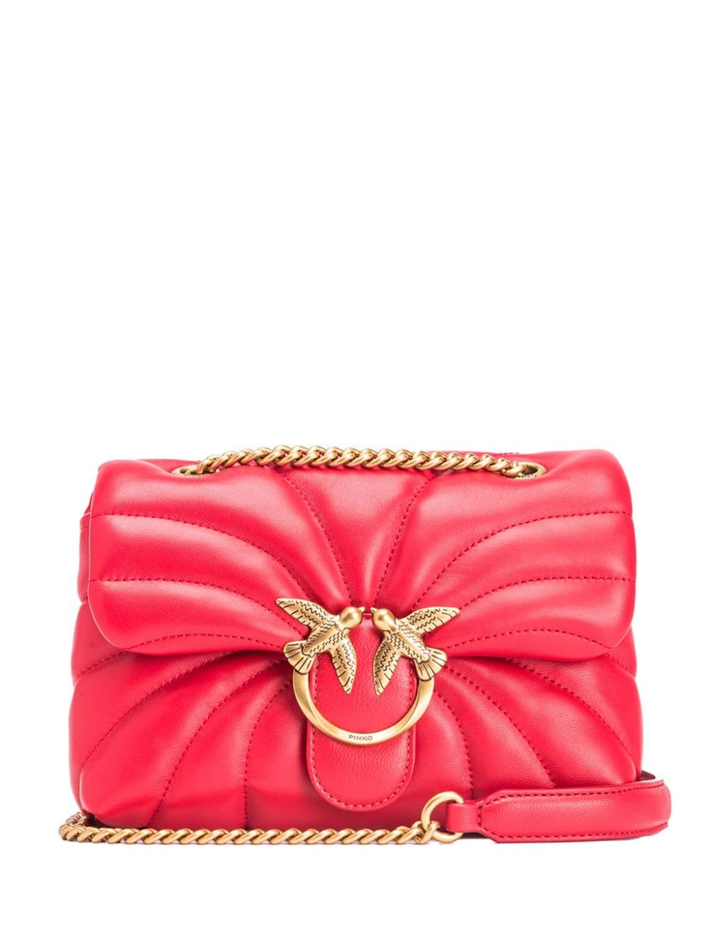 borsa love puff mini classic rosso