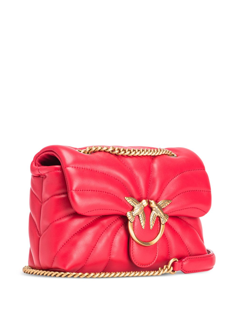 love puff mini classic red bag