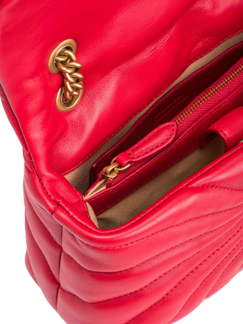 love puff mini classic red bag