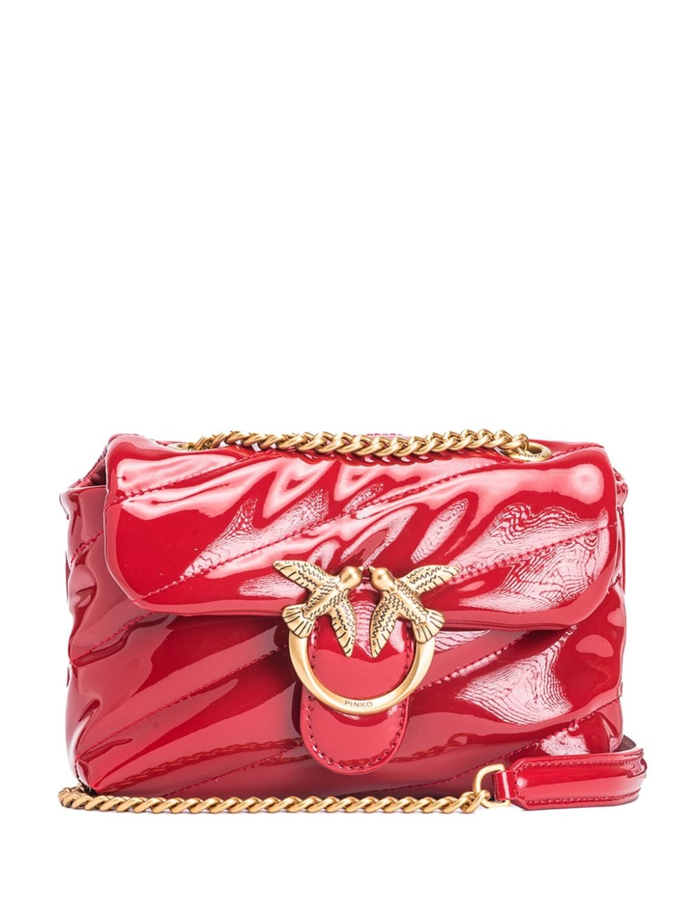 Love Puff Baby bag red patent leather