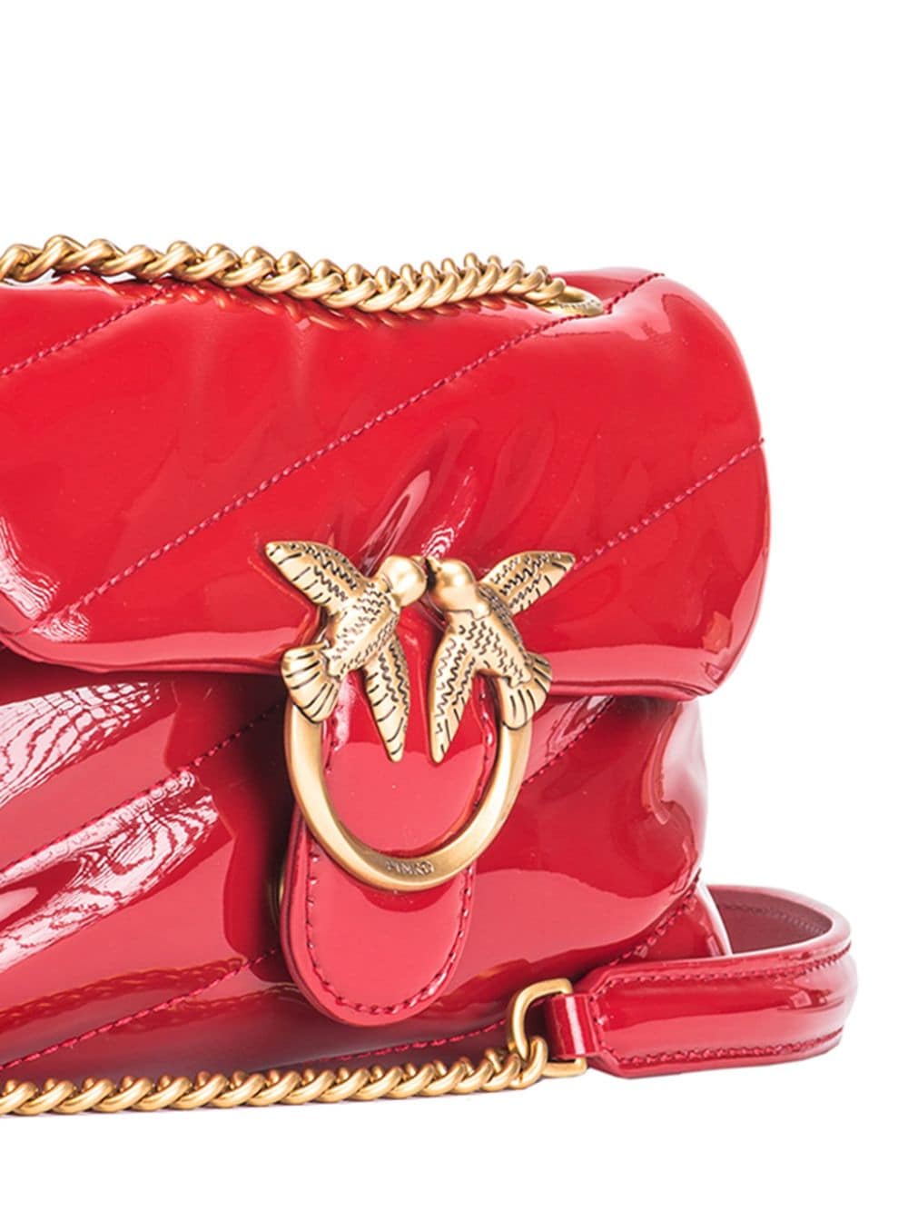 Love Puff Baby bag red patent leather