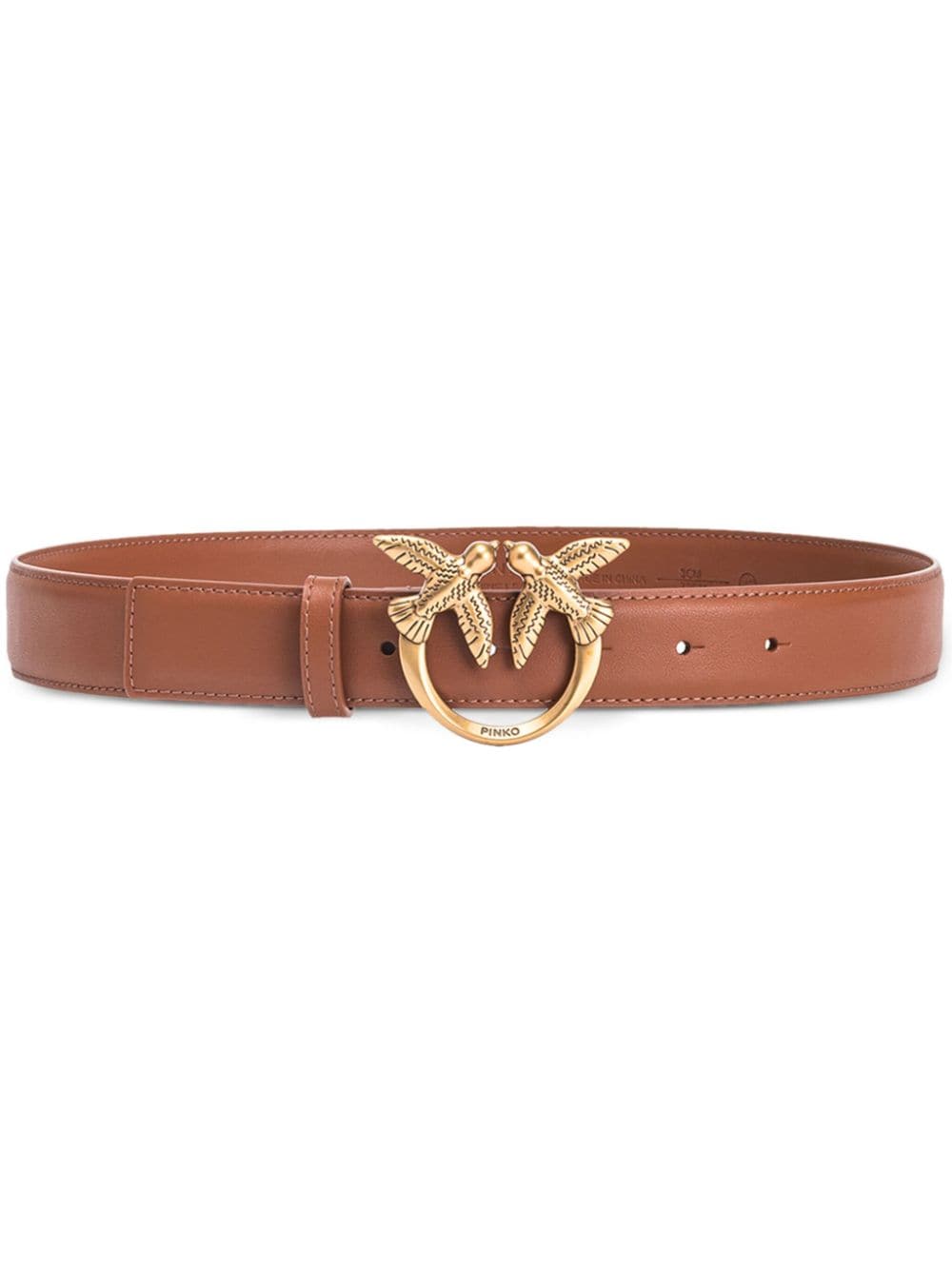 Leather belt buckle love berry