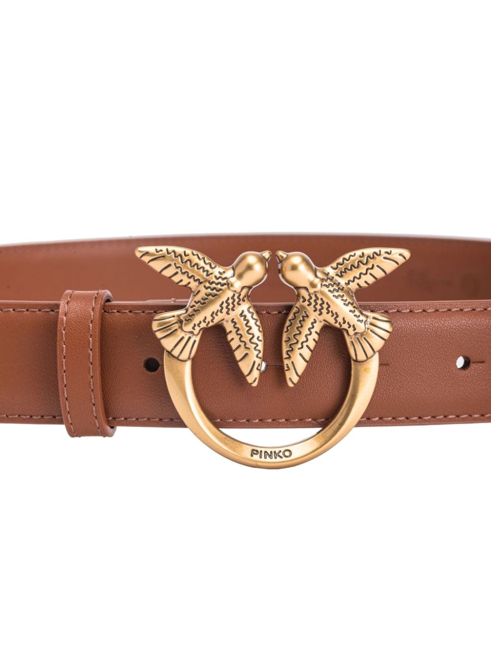 Leather belt buckle love berry