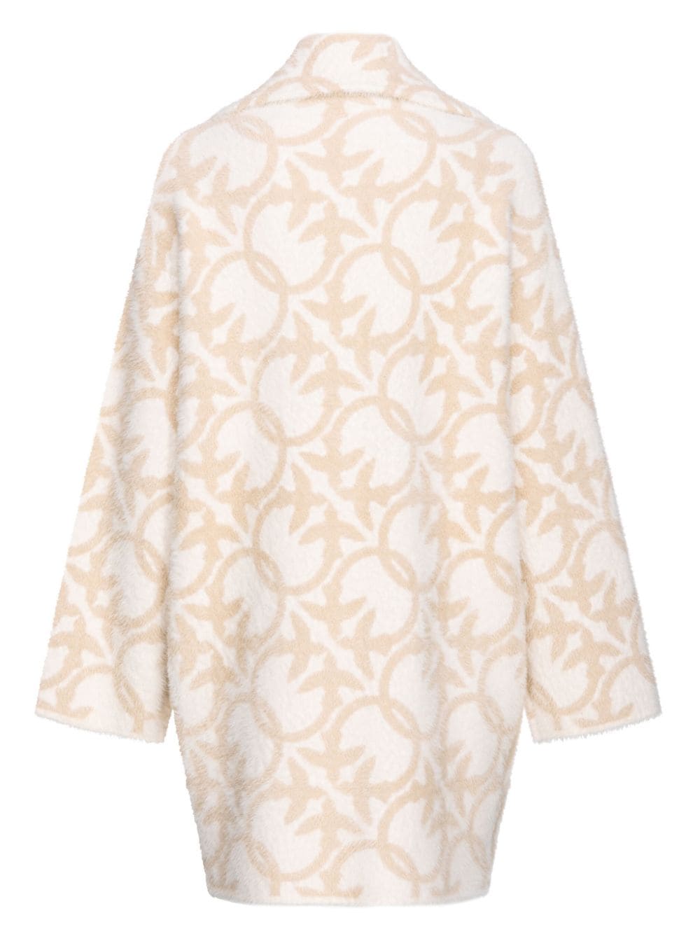 Love birds all-over cream coat