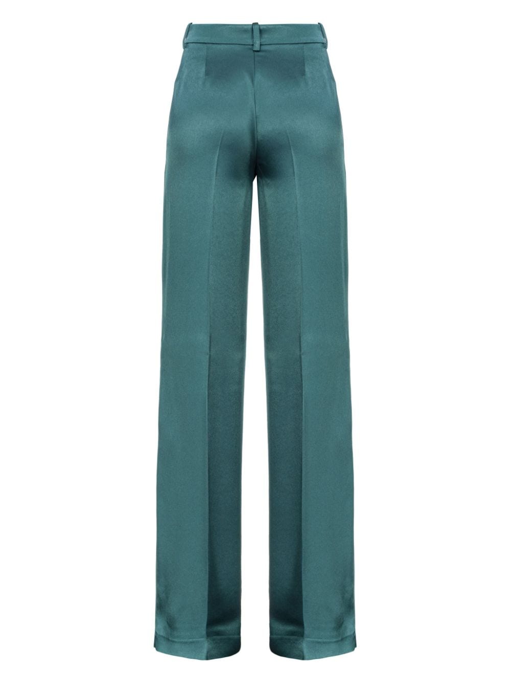 Dark green satin trousers