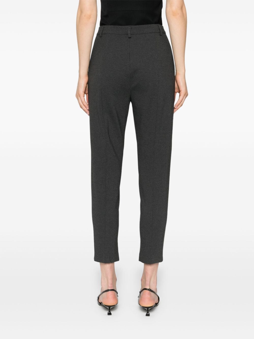 Pantalone crop slim grigio