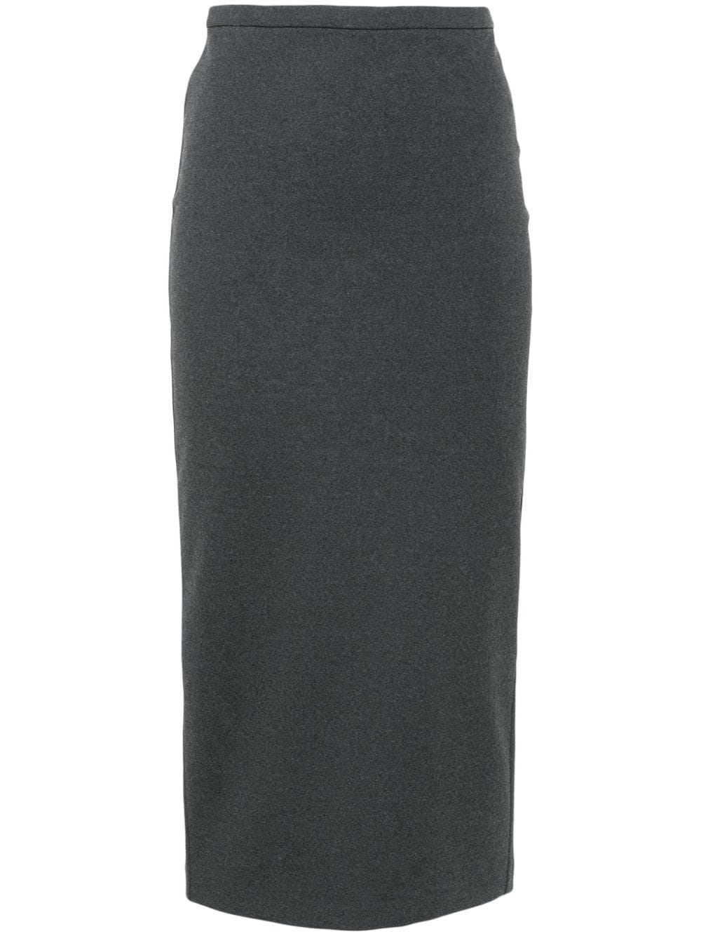 Charcoal grey midi skirt