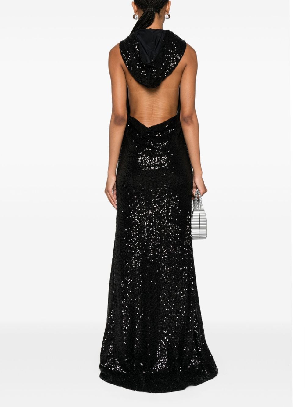 Apollinaire black sequin dress