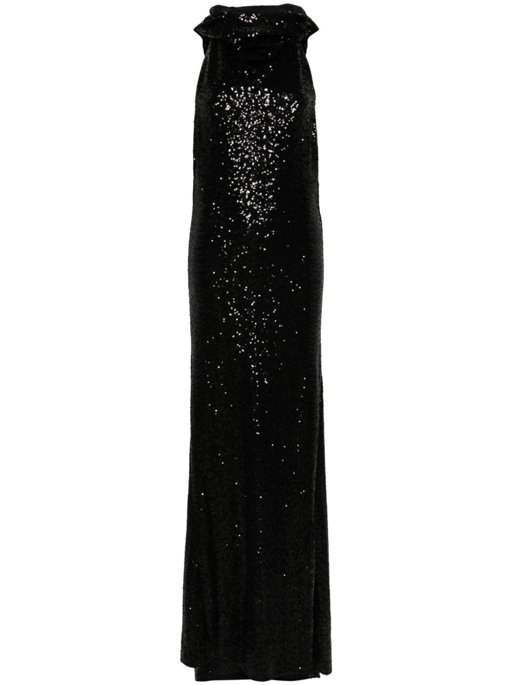 Apollinaire black sequin dress