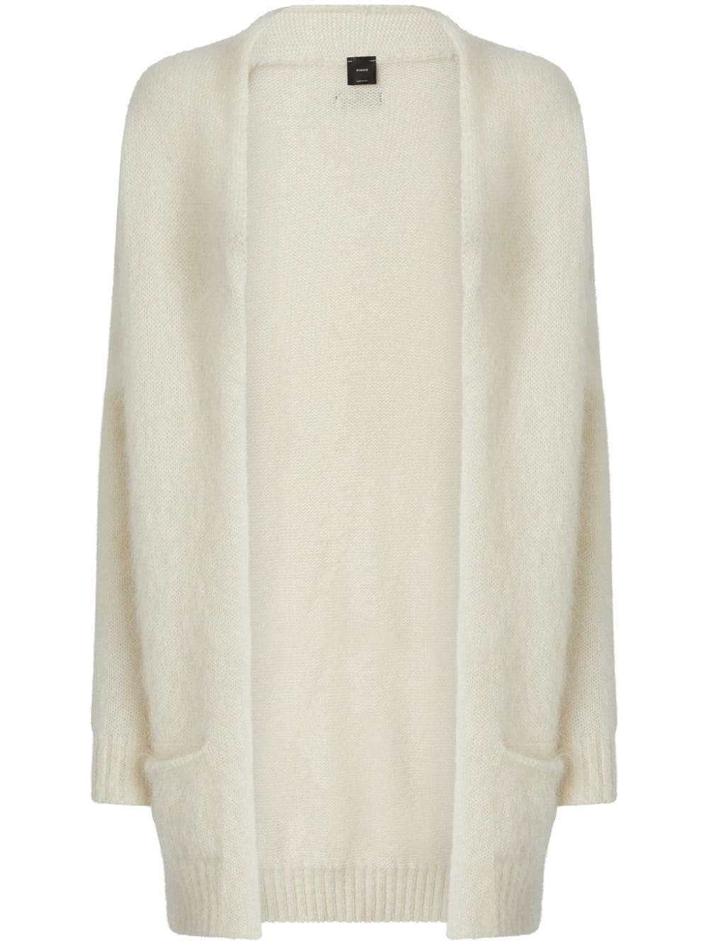 Soft Cashmere and Mohair Cardigan with Pockets White