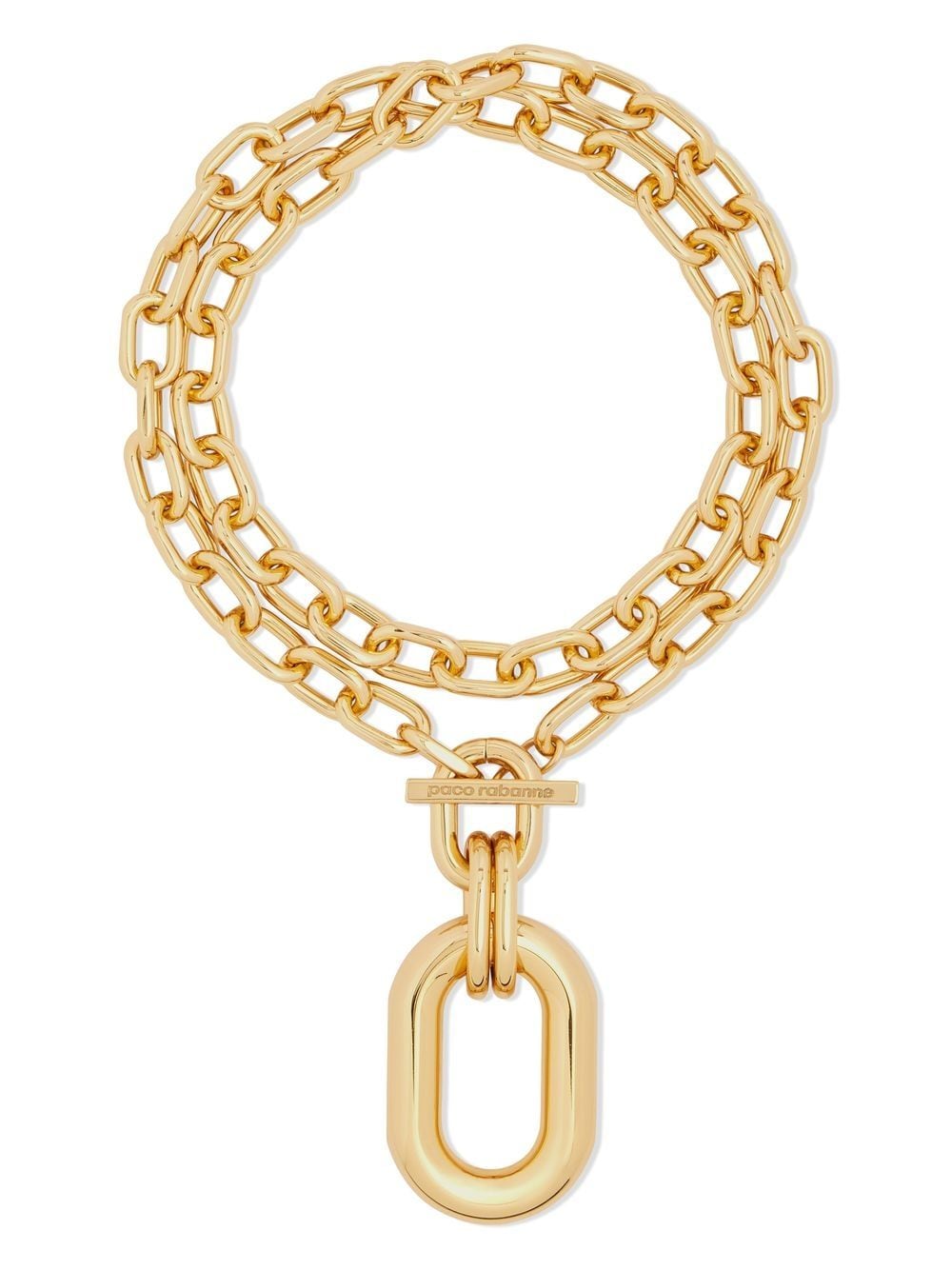 Gold mesh necklace