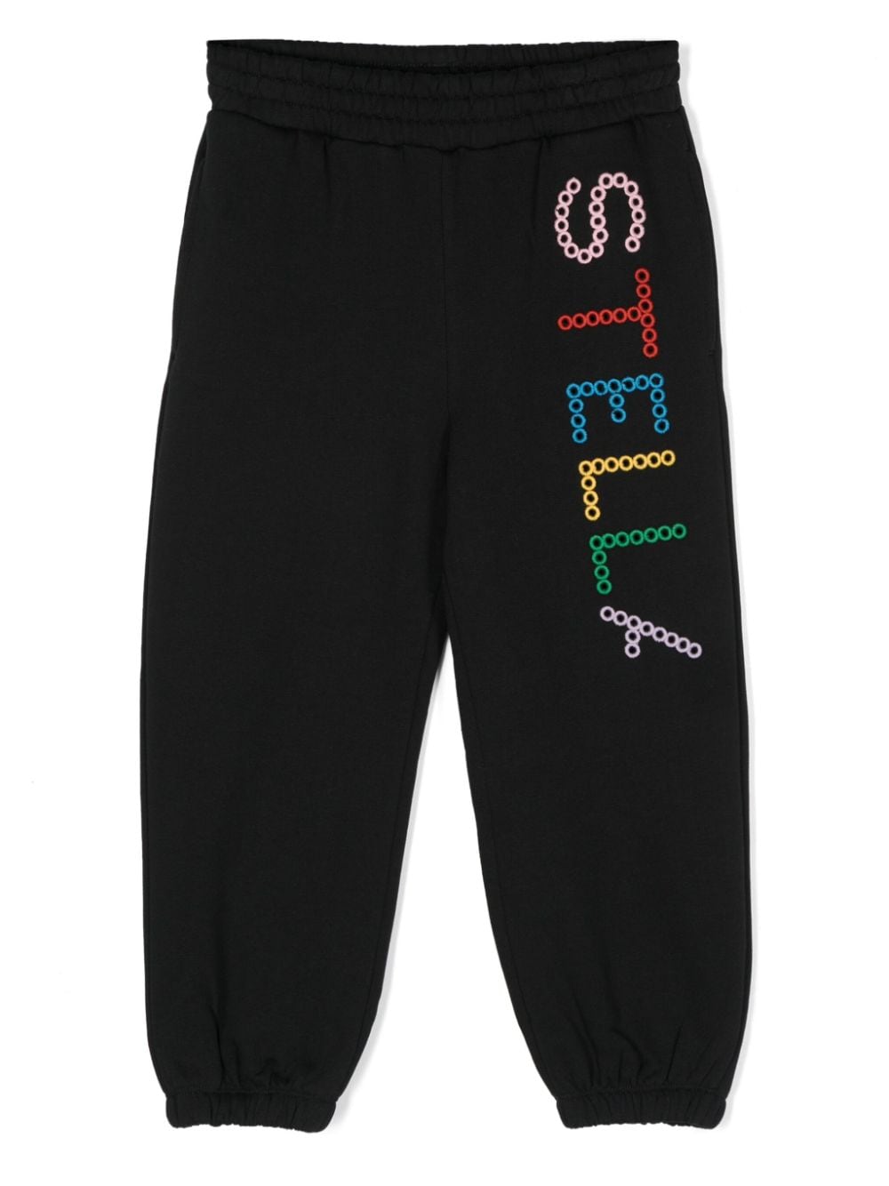 Black tracksuit with front/back embroidery logo