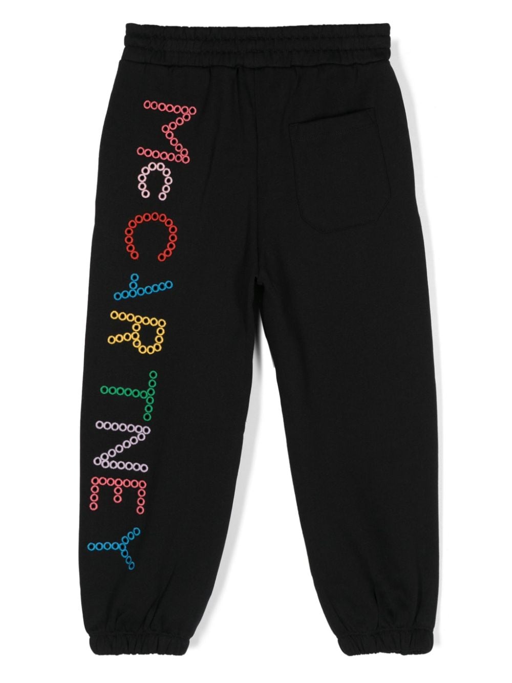 Black tracksuit with front/back embroidery logo