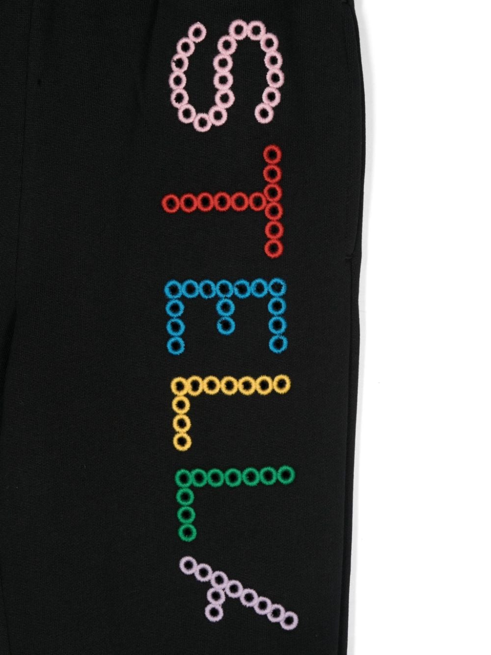 Black tracksuit with front/back embroidery logo