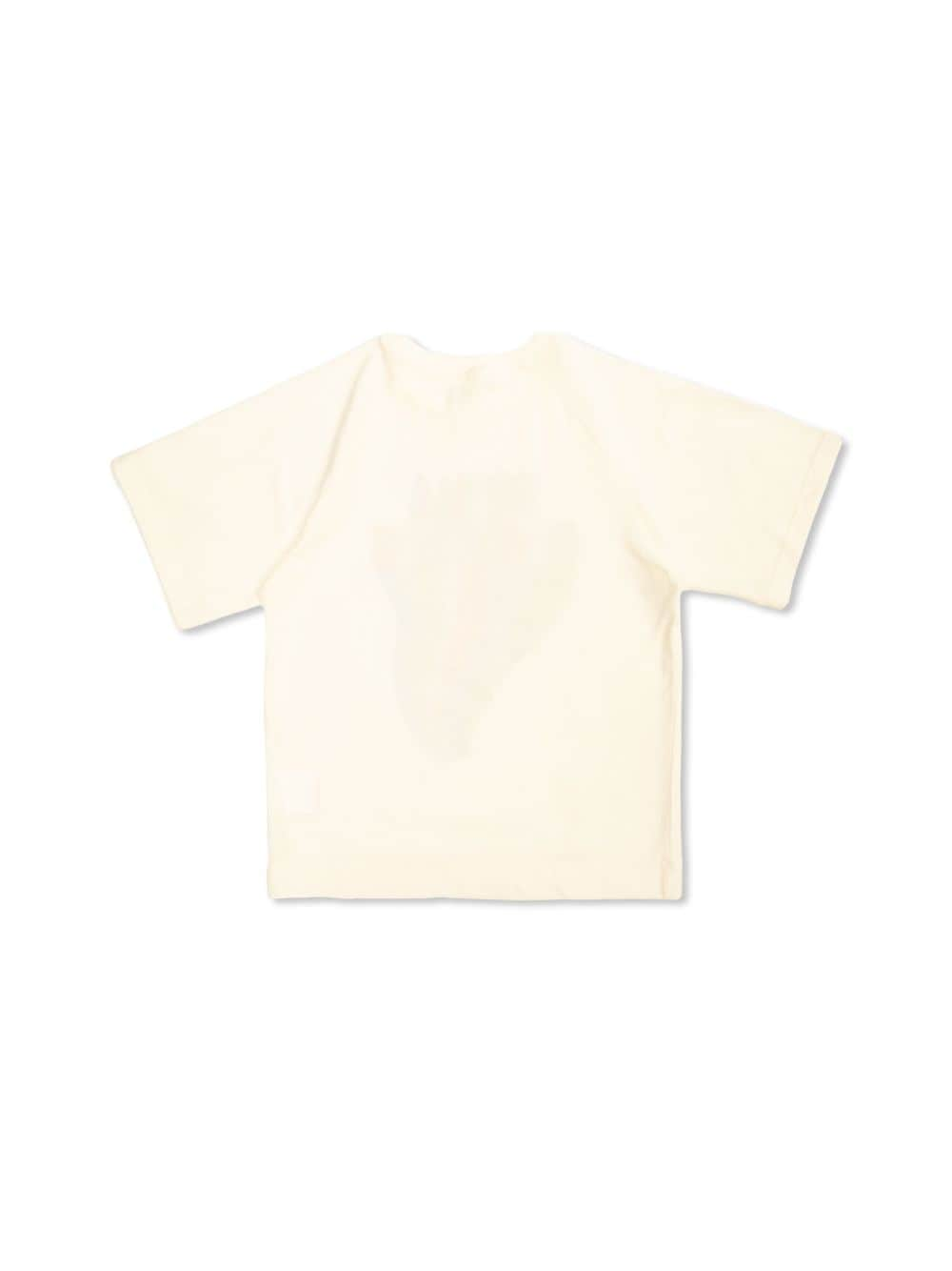 Ivory T-shirt with front print