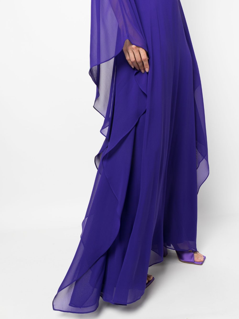 Abito viola chiffon