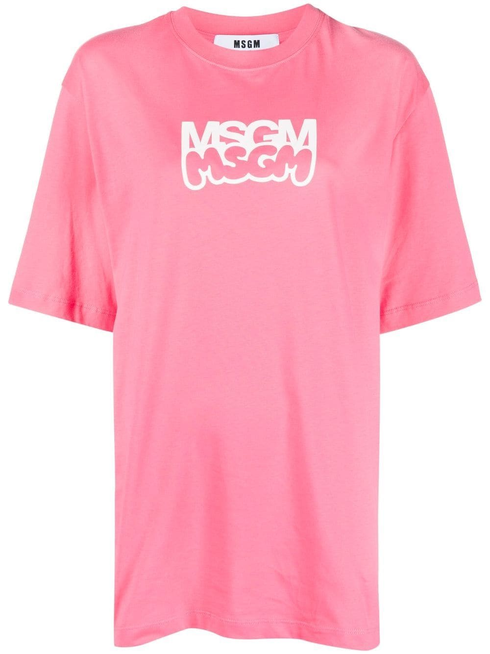 T-shirt rosa bubblegum logo frontale