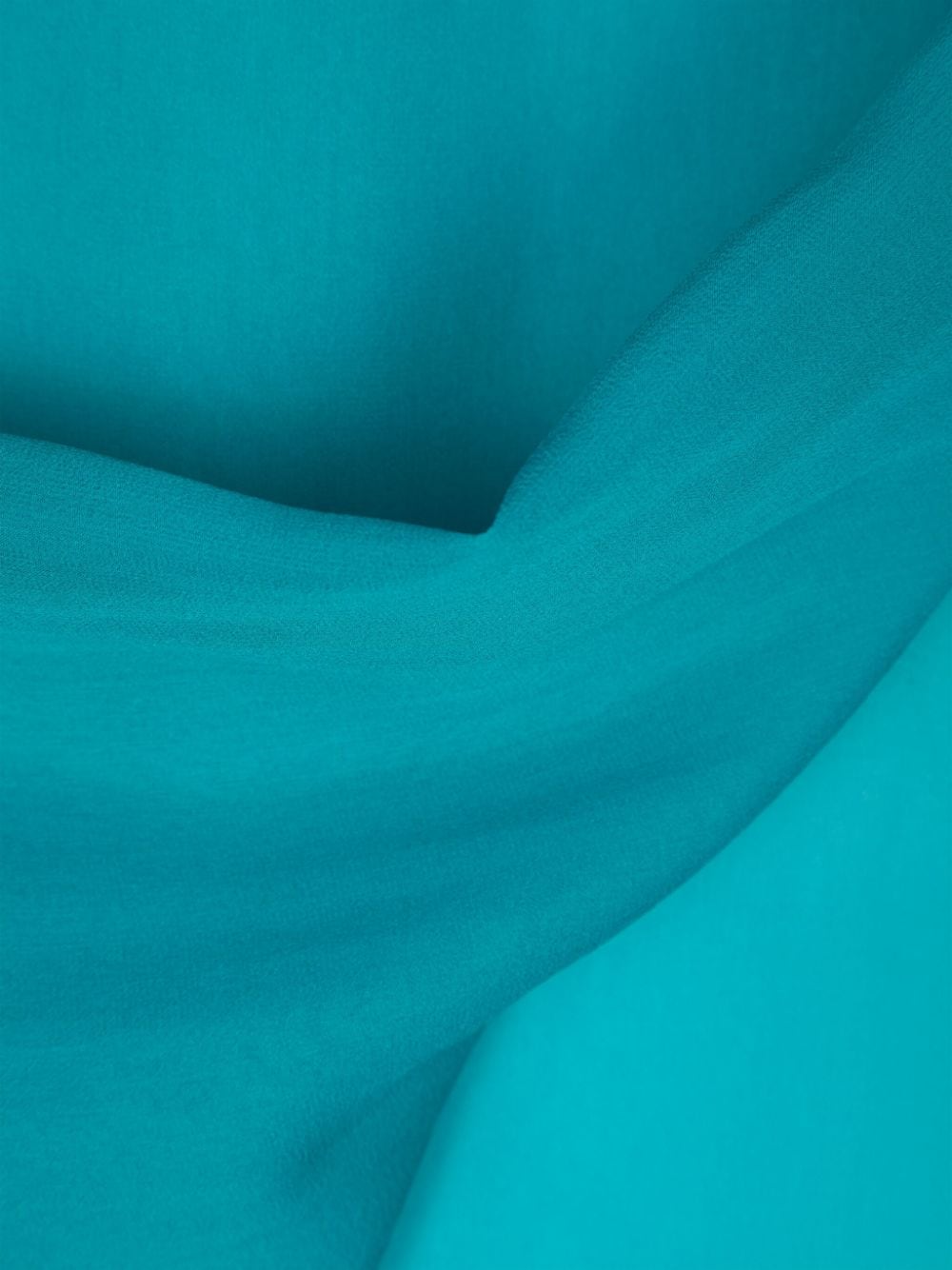 Turquoise silk scarf