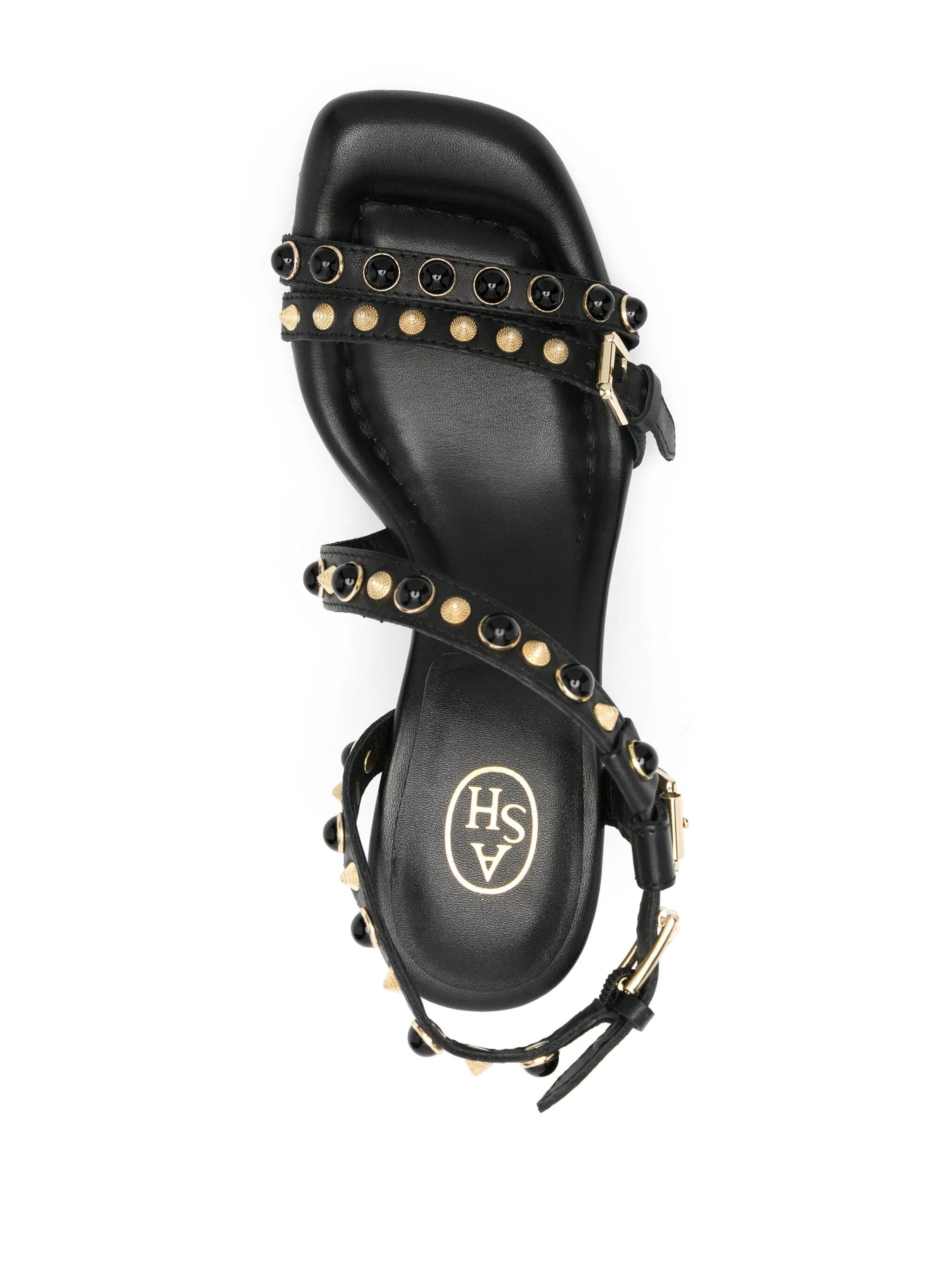 Lennox black/gold sandals