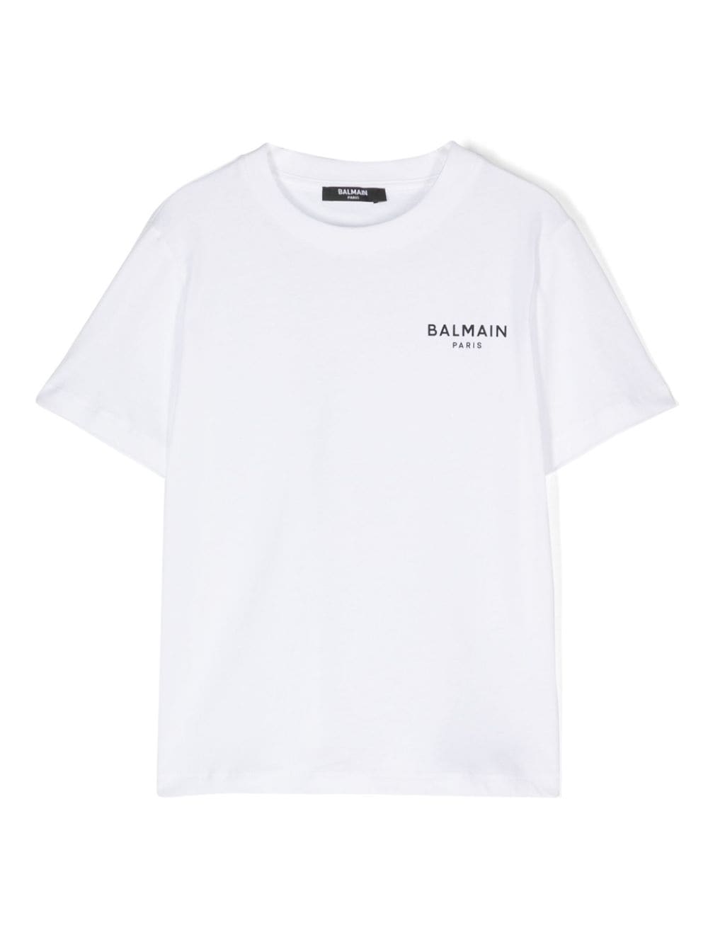 T-shirt bianca mini logo nero