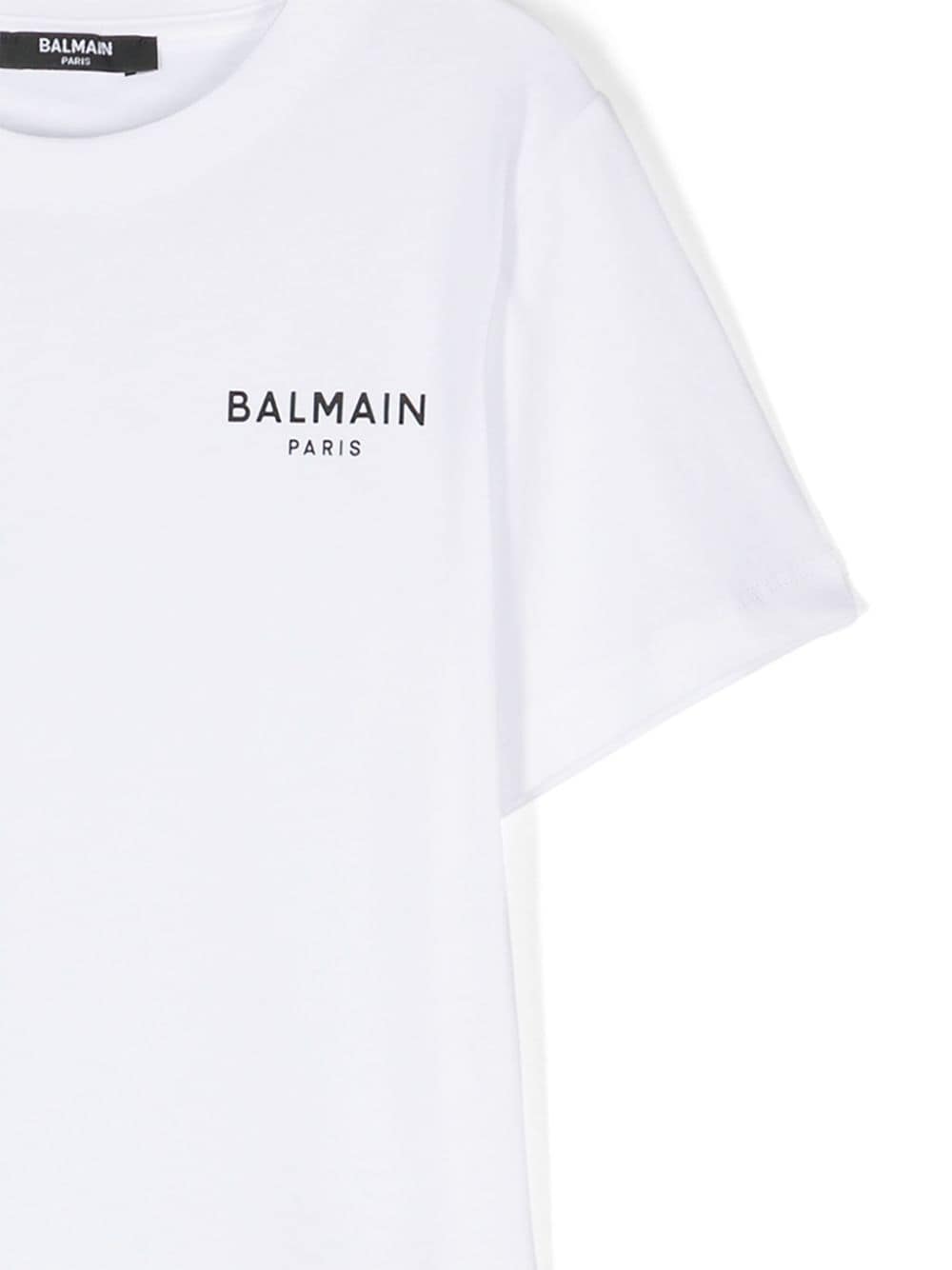 T-shirt bianca mini logo nero