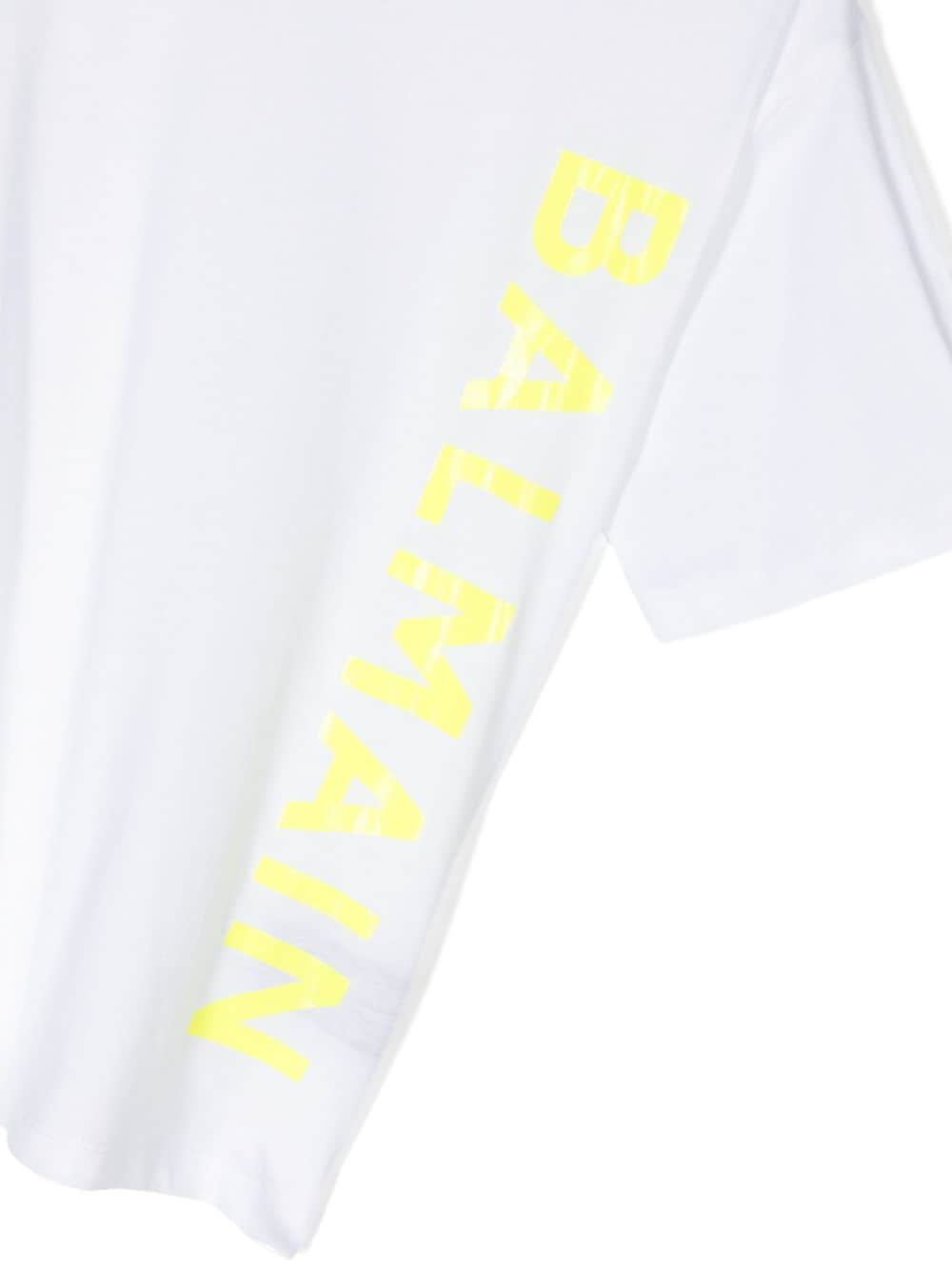 T-shirt bianca logo verticale