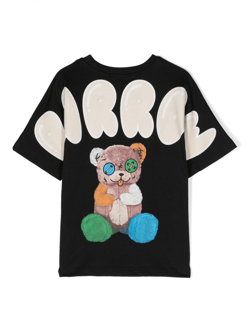 T-shirt nera Teddy bear