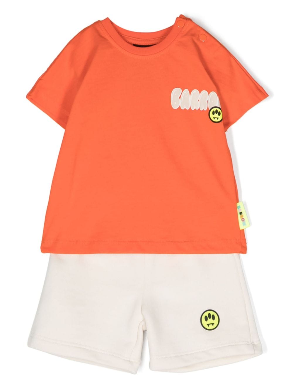 Orange-cream baby t-shirt/shorts set