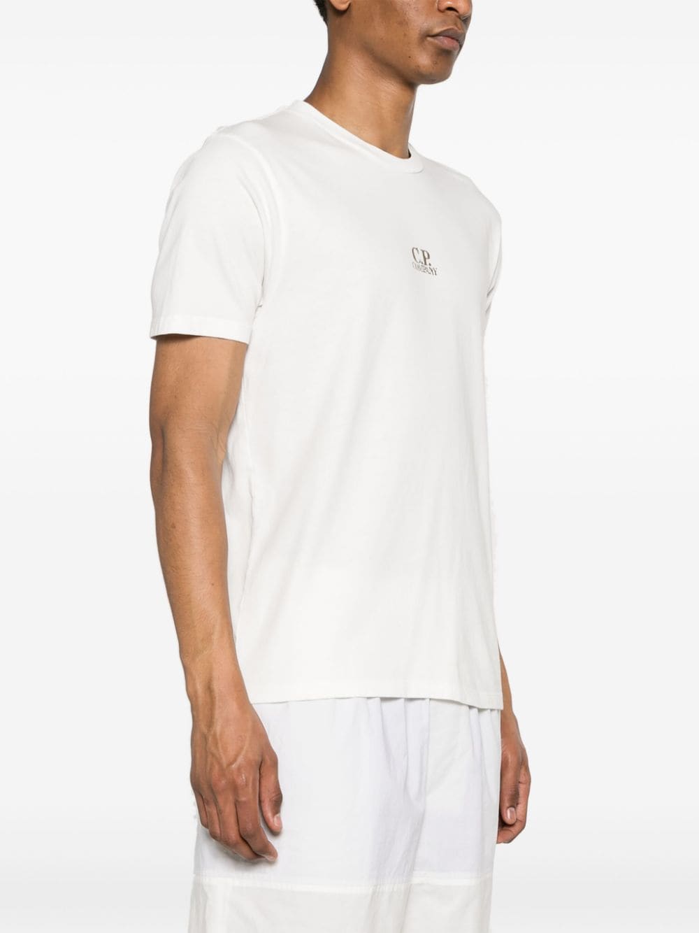 White t-shirt with front/back logo