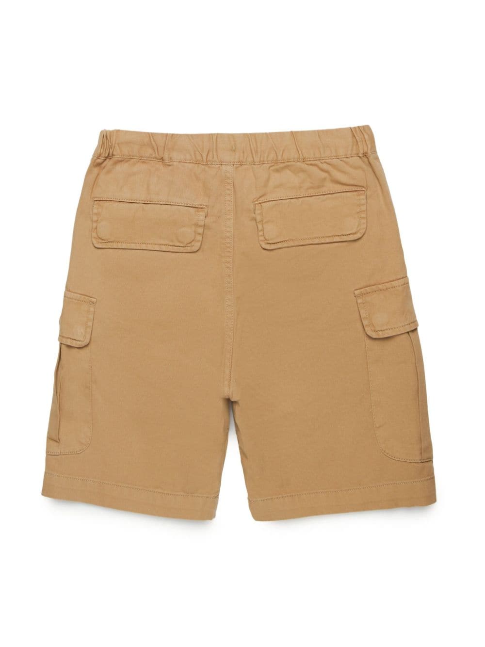 Short marrone logo ricamo