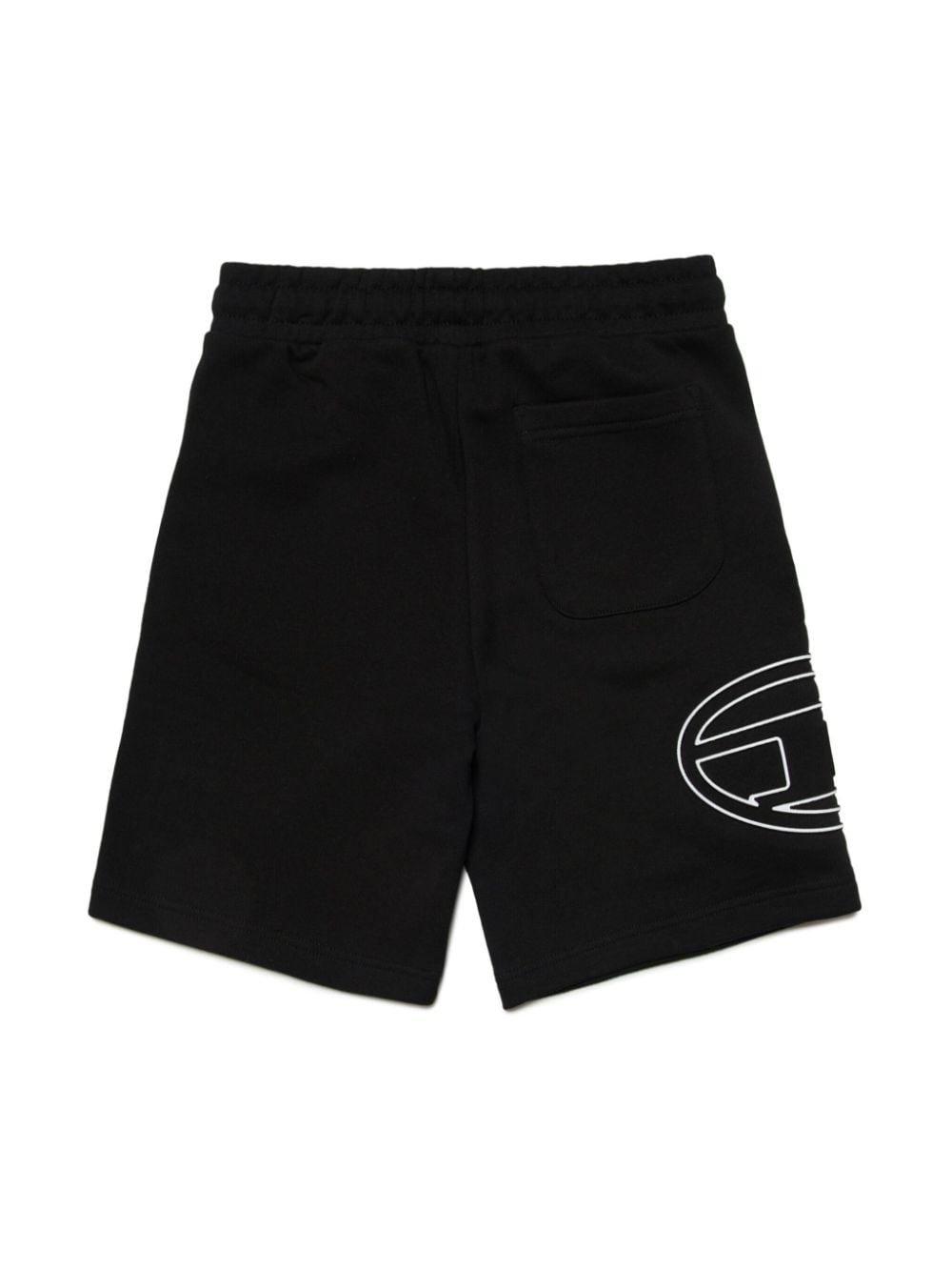 Black logo leg shorts