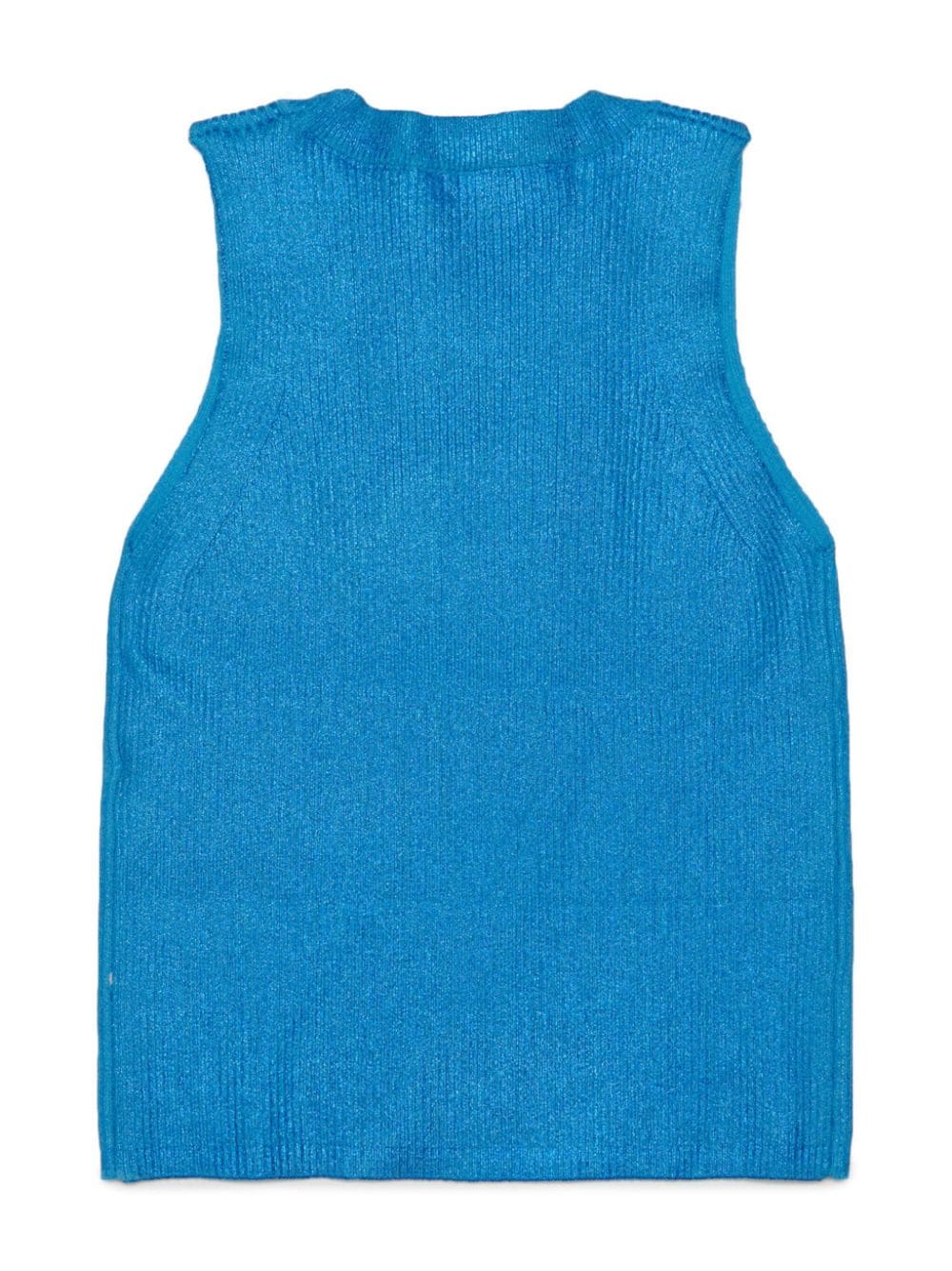 Blue Oval D lurex logo tank top