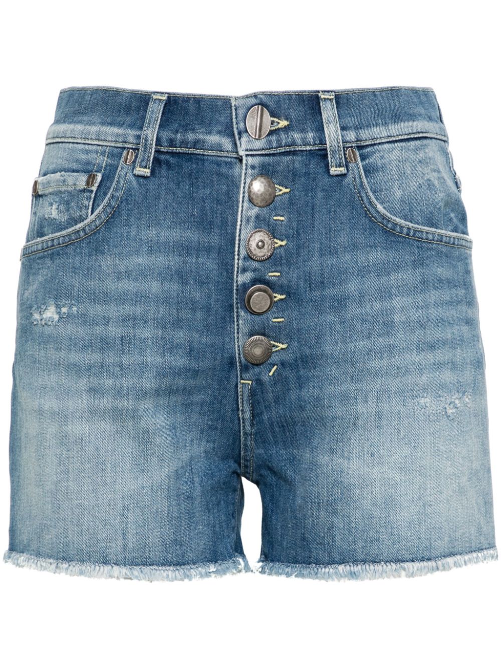 Short denim bottoni gioiello