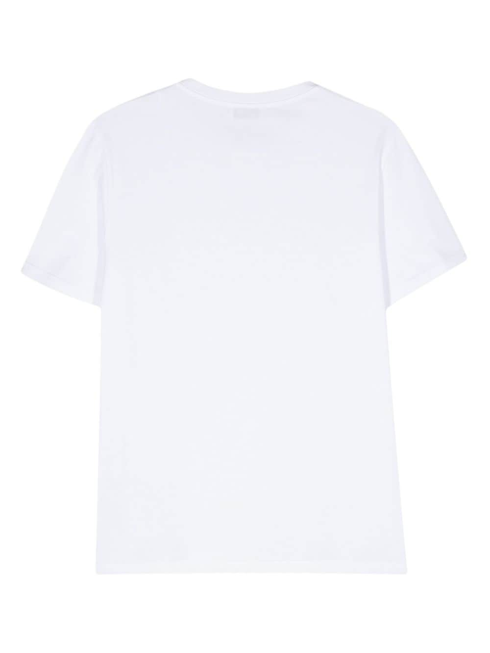 T-shirt bianca mini ricamo