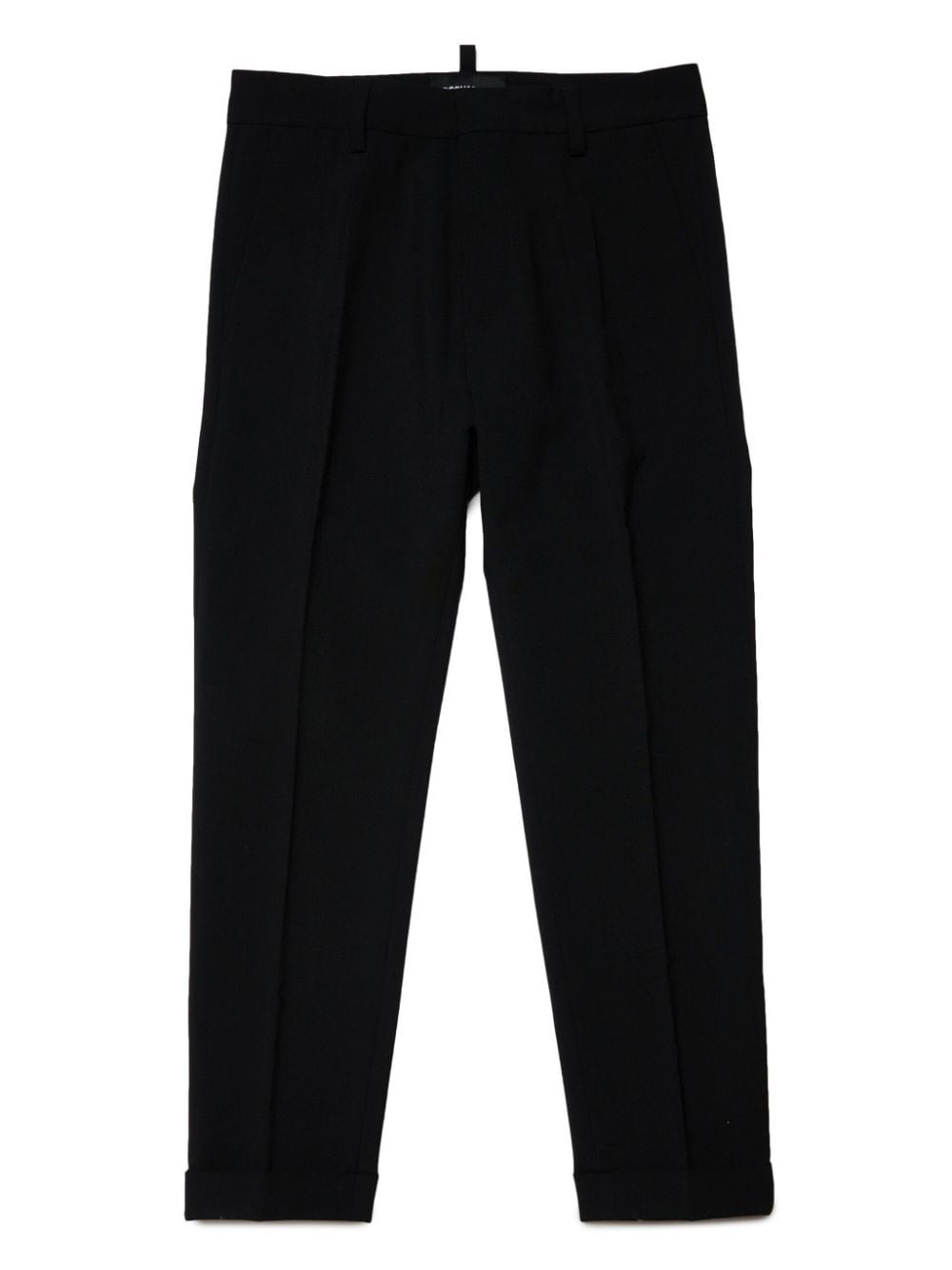 Pantalone nero con piega stirata lana <BR/> DQ2276D0A8A DQ900 DSQUARED KIDS 