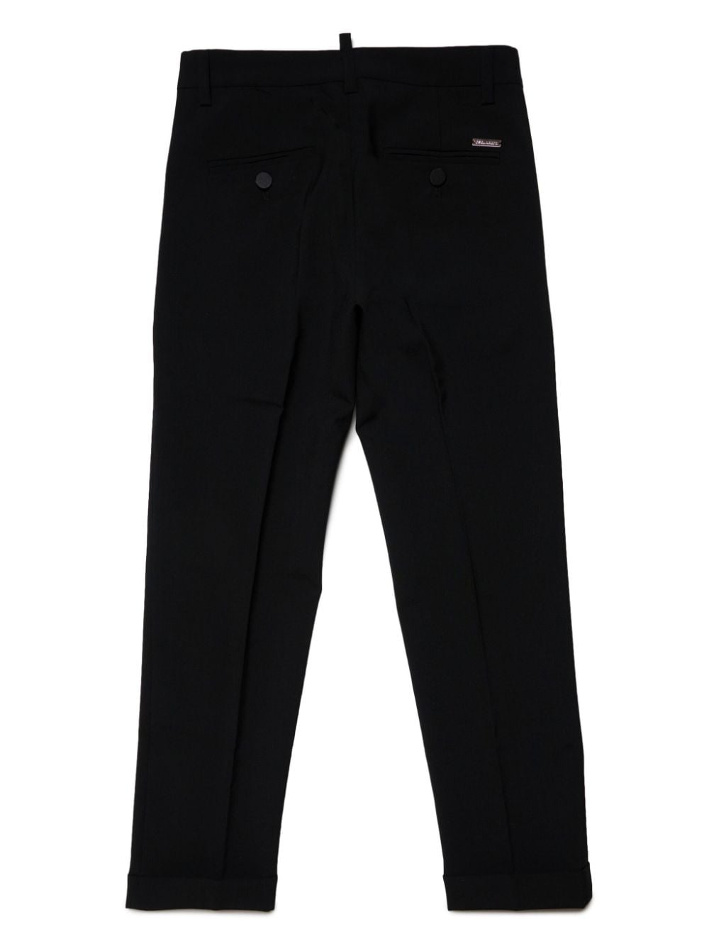 Pantalone nero con piega stirata lana <BR/> DQ2276D0A8A DQ900 DSQUARED KIDS 