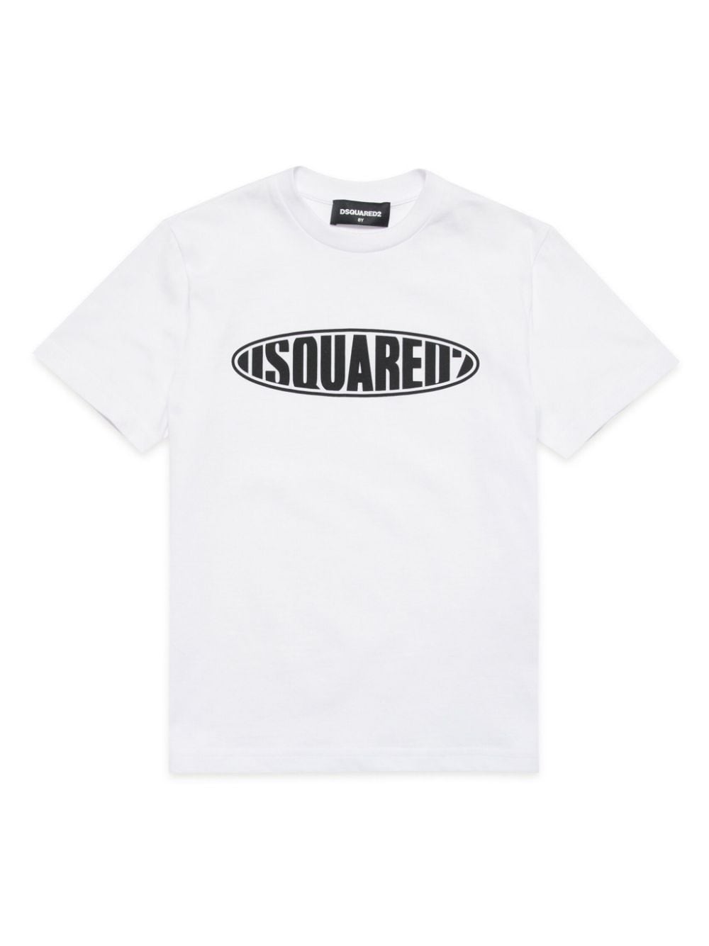 White oval logo t-shirt