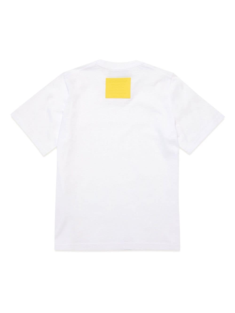 White shiny logo t-shirt