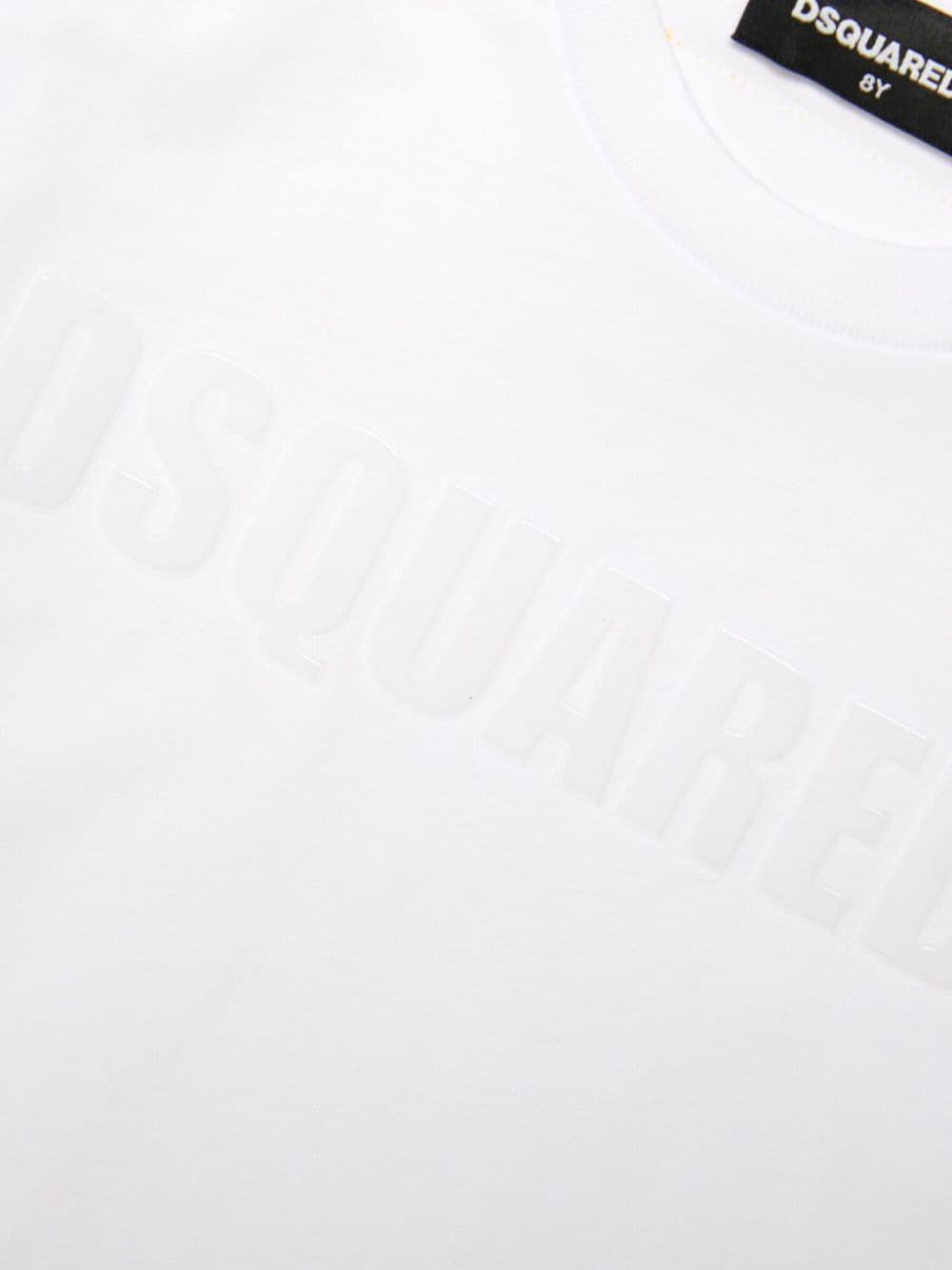 White shiny logo t-shirt