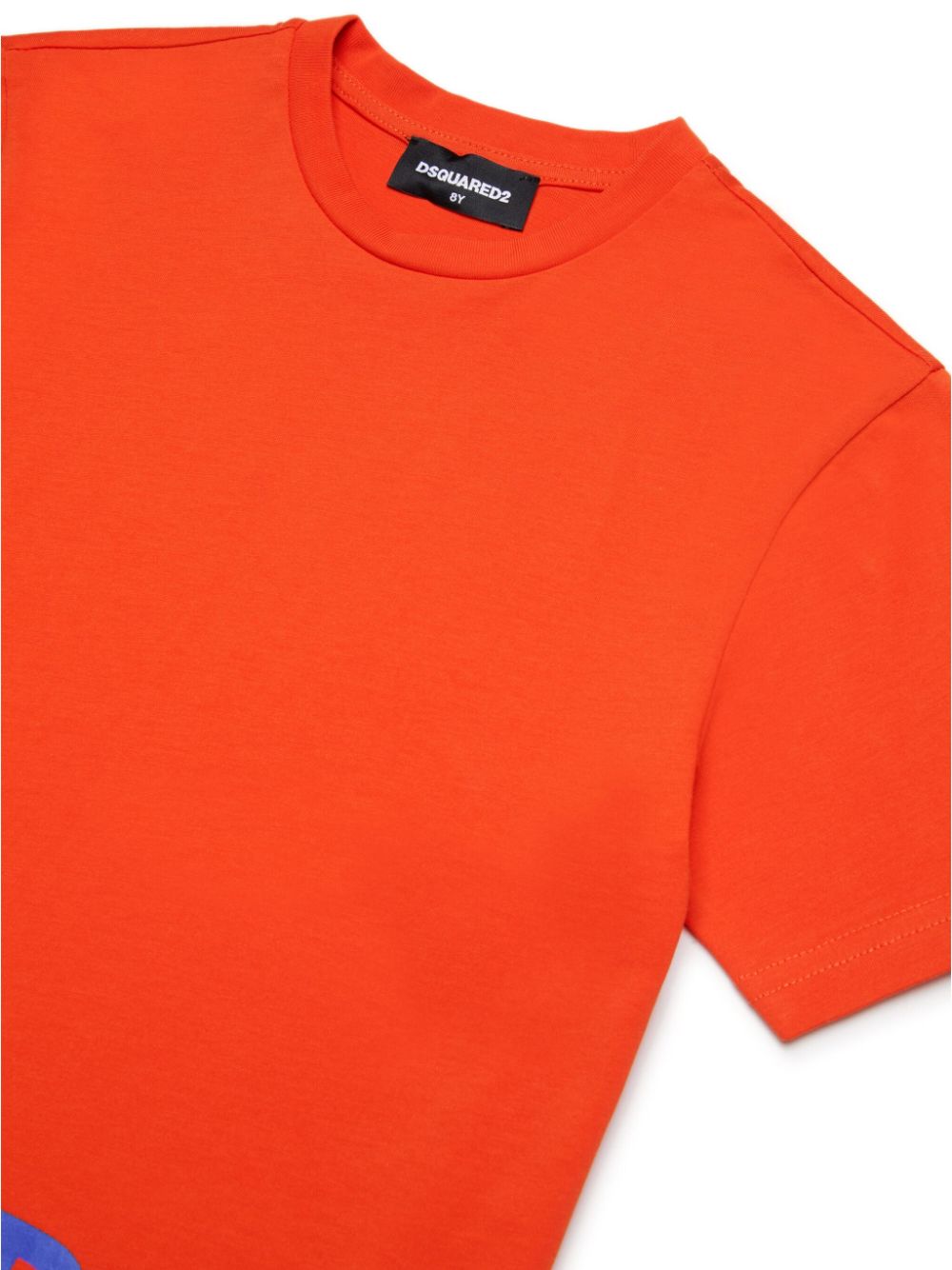 Orange hem logo t-shirt