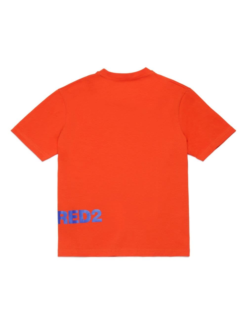 Orange hem logo t-shirt